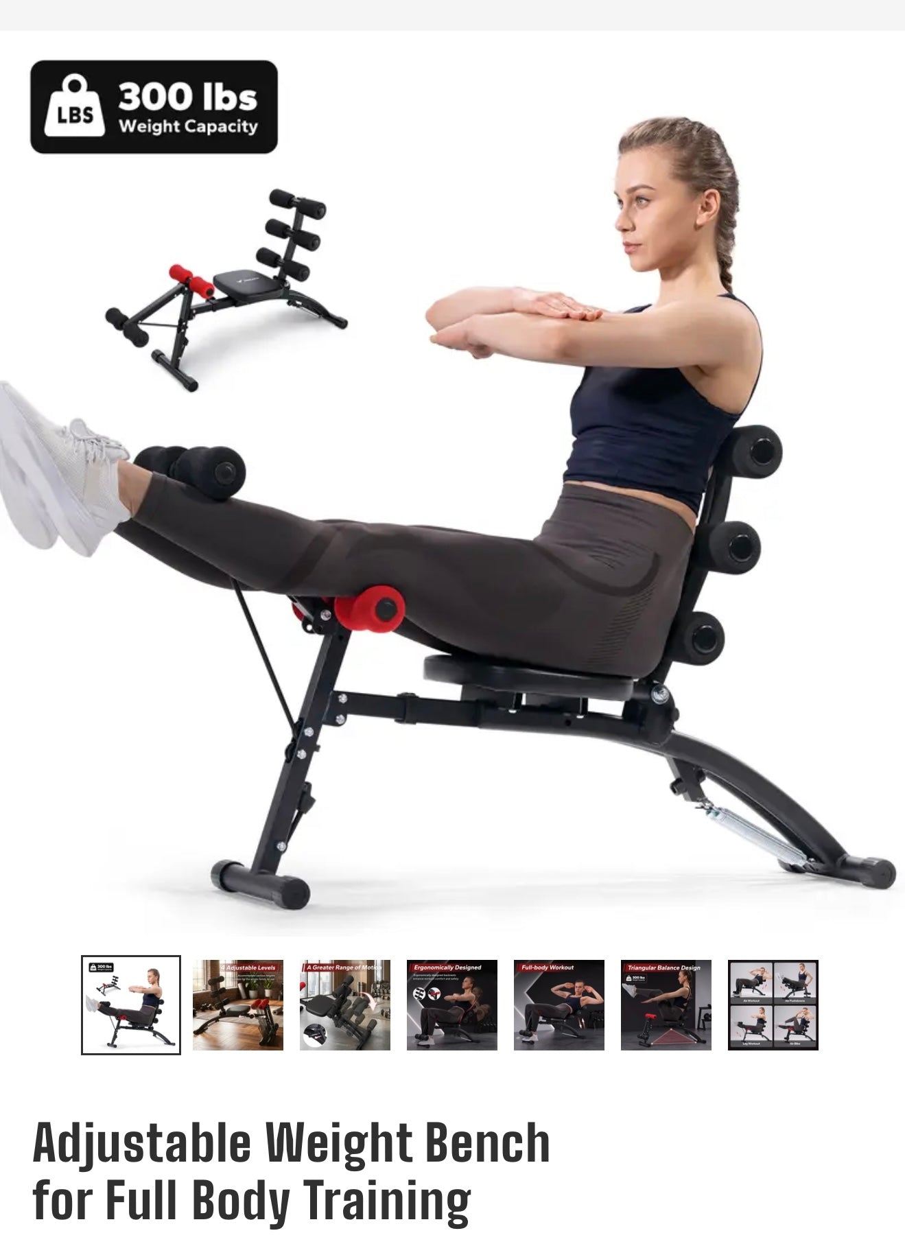 Adjustable Weight Bench for Full Body Training